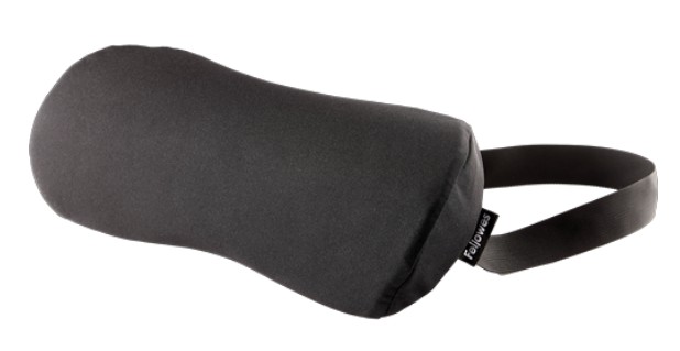 Coussin lombaire en mousse, noir, L x P x H 350 x 60 x 170 mm