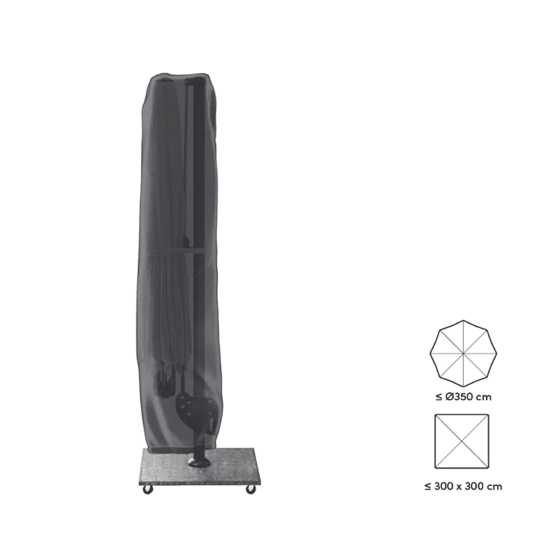 Platinum AeroCover Freiarmsonnenschirm Schutzhülle, Höhe 2500mm, Durchmesser 550/600 mm