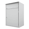 Huber Boîte aux lettres Alu 400 en aluminium avec compartiment de rangement de 40 l, plusieurs couleurs disponibles