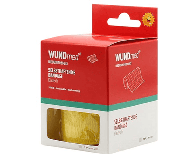Bandage auto-adhésif, WUNDmed, 04-014, jaune, 4,5 m x 50 mm