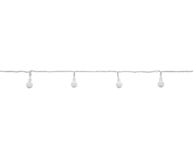 Steffen GardenLine LED Lichterkette warmweiss 25 m, 200 LED, 6W, 2700K, IP55