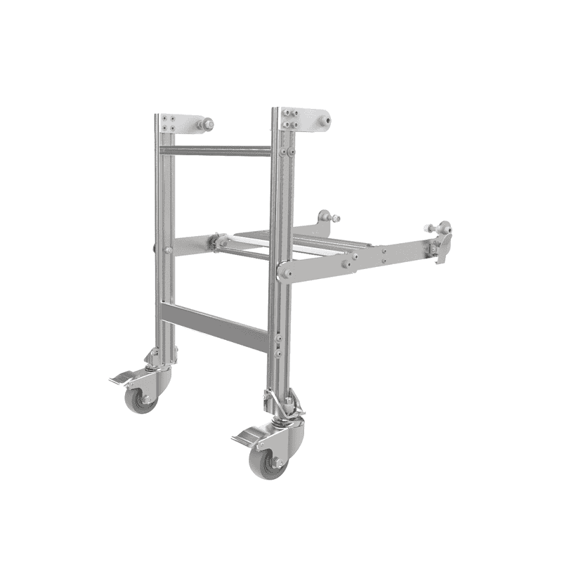 Pour Diable monte-escaliers électrique - Roues d'appui dépliantes