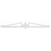 Kabelbrücke mit 2 Kanälen, überfahrbar