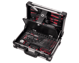 KRAFTWERK PRO LINE Werkzeugkoffer, 1/4", 123-teilig, inkl. Werkzeug