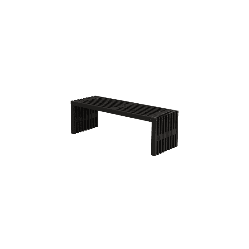 Banc rustique, deux couleurs, deux longueurs, avec ou sans étagère