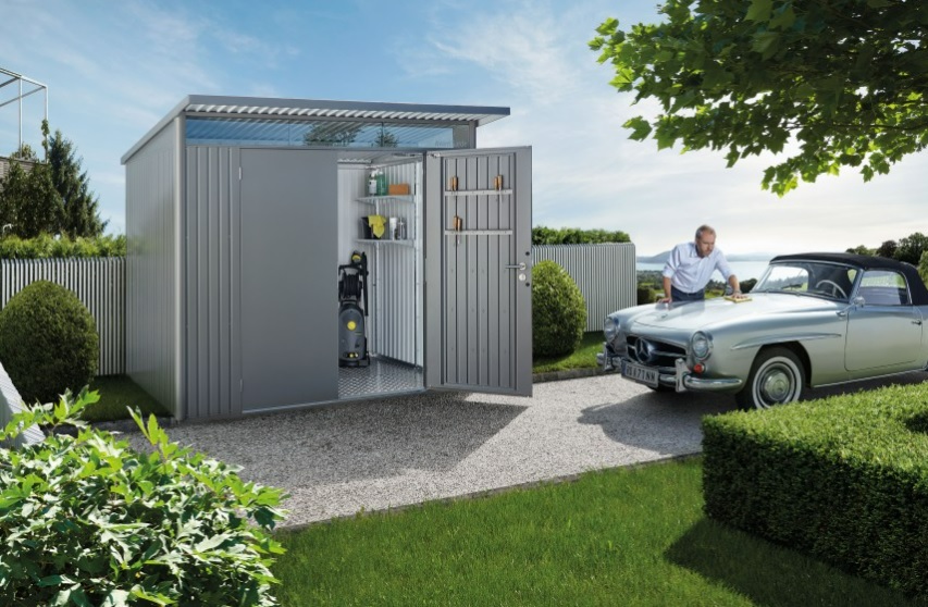 biohort Gerätehaus AvantGarde®, in 3 Farben, 8 Grössen, Standard-/Doppeltüre