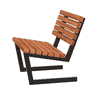 PLUS Fauteuil Siesta Living, 75 cm, disponible en deux coloris