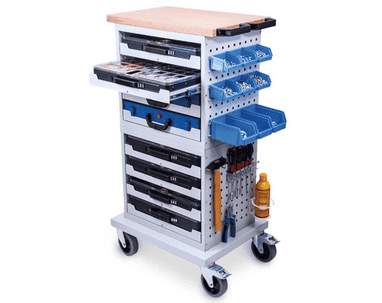 Bedrunka+Hirth Flex-Box-Schrank mobil, 607 x 475 x 1132 mm