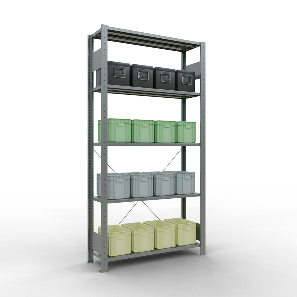 Schulte Fachbodenregale MULTIplus150, Expressline, einseitig nutzbar