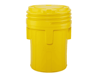 CEMO Fût de sécurité en PE, 350 l, jaune