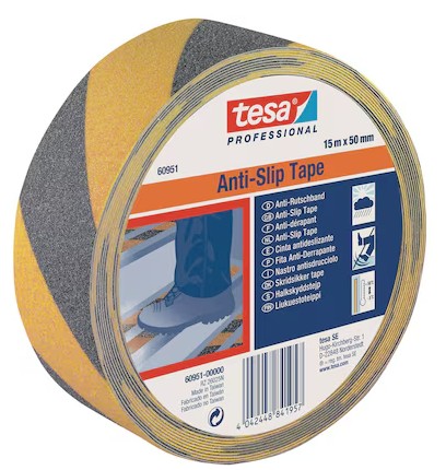 Antirutschband tesa 60950, 50 mm x 15 m, extra stark, für Innen- und Aussenbereich