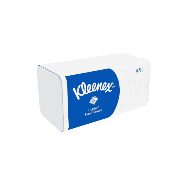 Essuie-mains Kleenex Ultra, 3 plis, pliage en V, paquet de 15 x 96 pièces