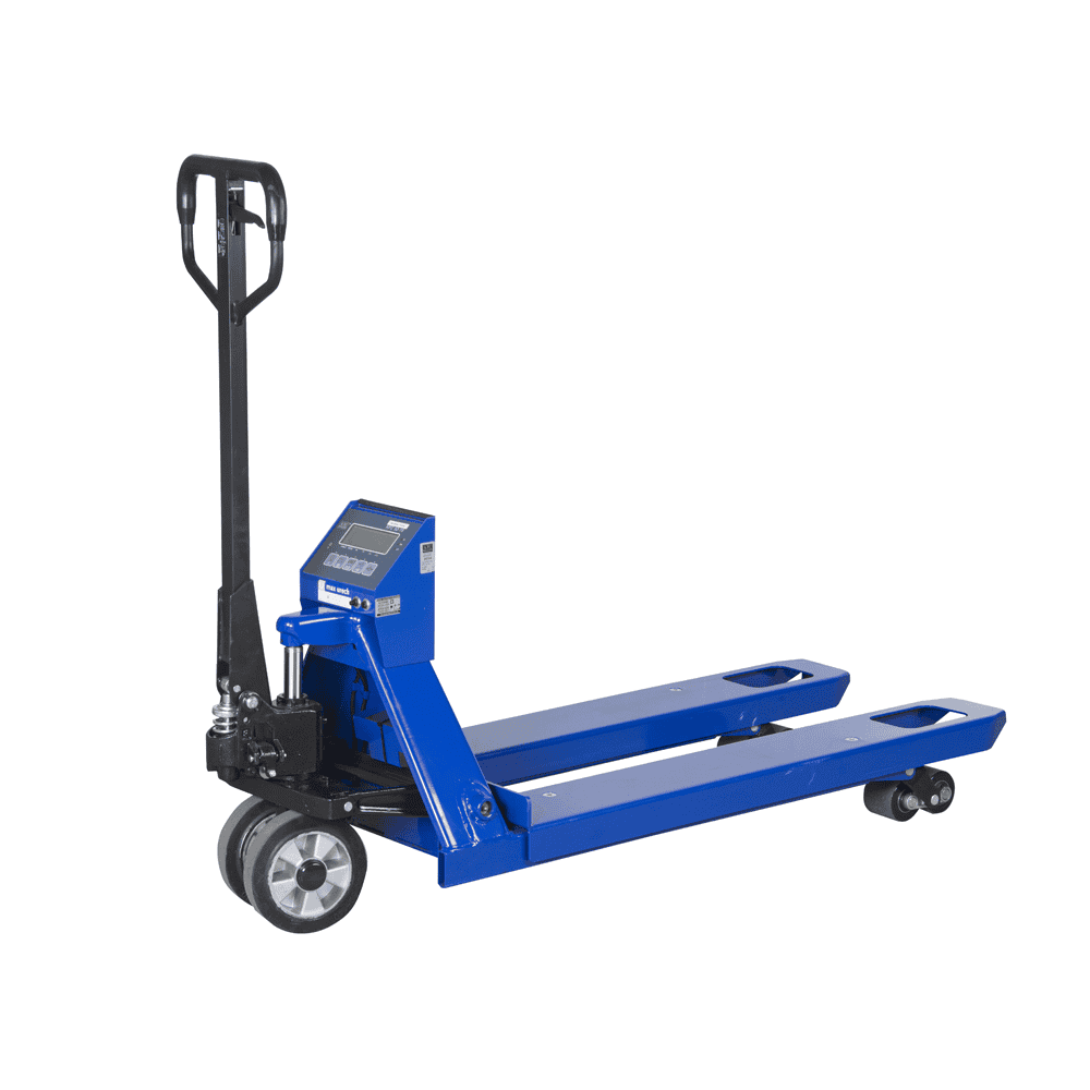 Handhubwagen mit Waage, Tragkraft 2200 kg, Anzeigeschritt 1.0 kg, wahlweise mit Drucker erhältlich