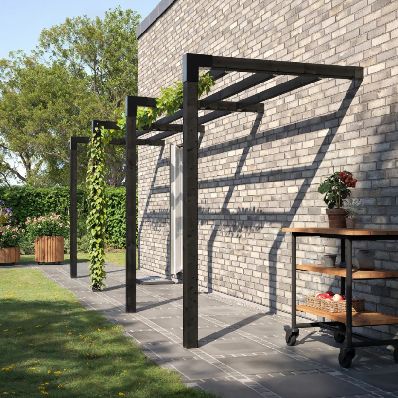 Plus Pergola Arcade, pergola adossée, différentes tailles