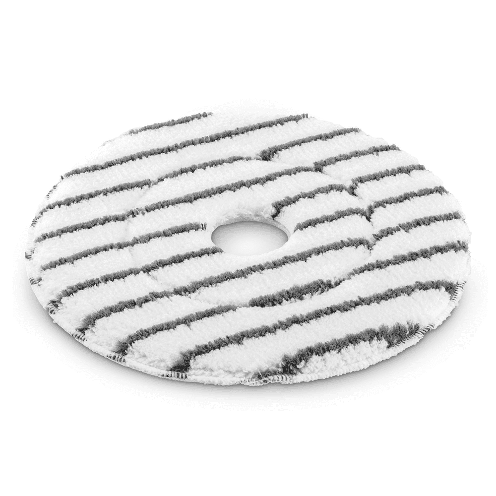 Kärcher Disque de nettoyage en microfibre, gris/blanc, Ø 230 mm, 5 pièces, pour autolaveuse K-Mop 46 Bp