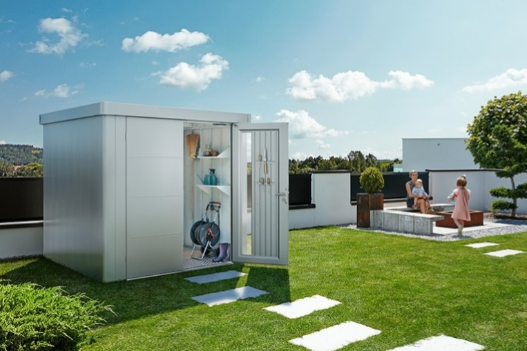 biohort Gerätehaus NEO, in 3 Farben, 16 Grössen, Standard-/Doppeltüre