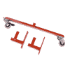Scherengitter mit Rolle und Wandfixierung
