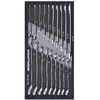 KRAFTWERK BASIC LINE EVA Insert pour clés à cliquet à anneau ouvert, 200 x 400 mm, 19 pièces