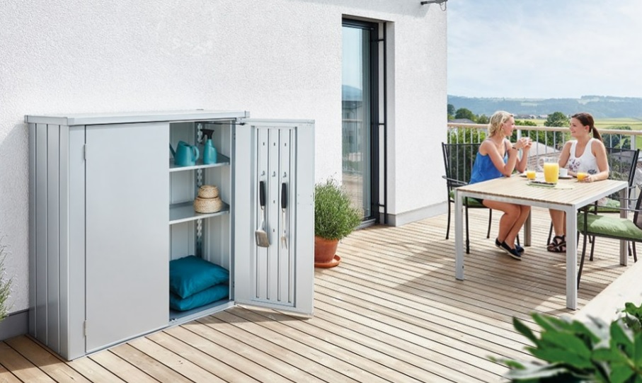 biohort Regalboden-Set (2 Stk.) für Terrassenschrank ROMEO, 610 x 430 mm