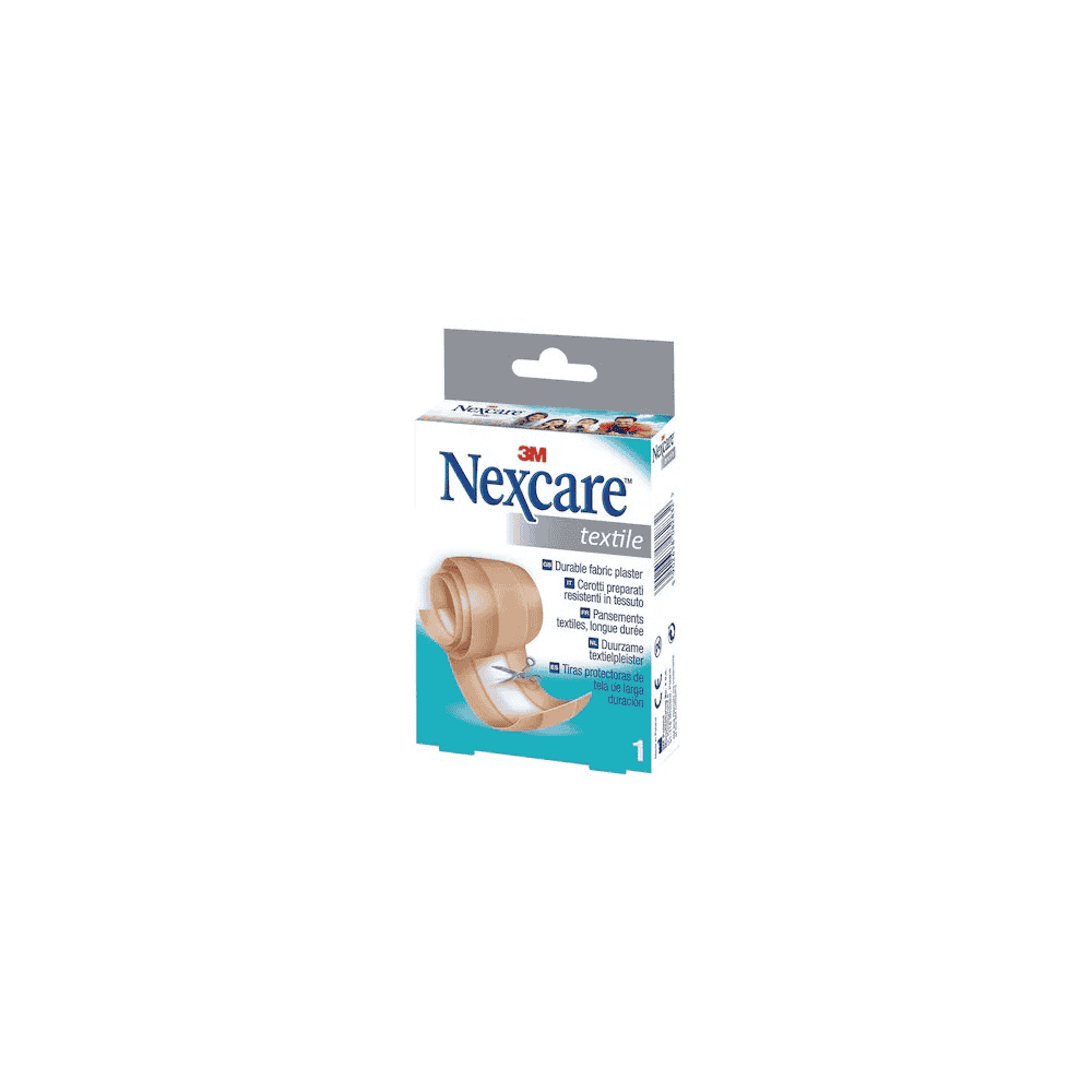  Textil Heftpflaster Nexcare, zum zuschneiden, 60 mm x 1 m, braun