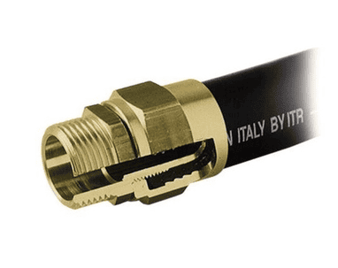 Raccord laiton auto-sertissant M1'' pour flexible DN 19