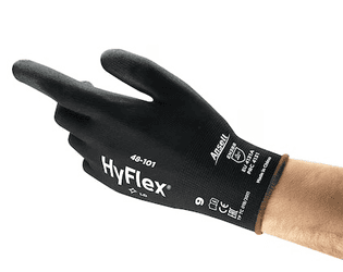 Gants de protection mécanique Ansell Hyflex 48-101, noirs
