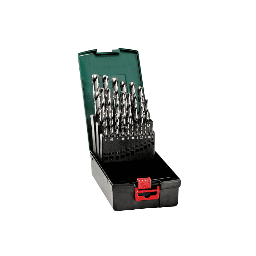 Metabo HSS-Metallbohrer-Kunststoffkassette "SP", HSS-G, 25-teilig