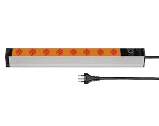 Steffen Steckdosenleiste ALU MODULAR PDU, 8 x T13, 10 A, IP20, 3 m Kabel, mit Überstromschutz, diverse Farben