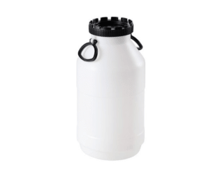 Weithalskanister aus HDPE, weiss, in diversen Ausführungen