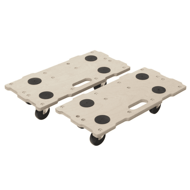 Wolfcraft Puzzle Boards Möbelroller FT 400 Birkensperrholz Tragkraft 200 Kg Naturbelassen