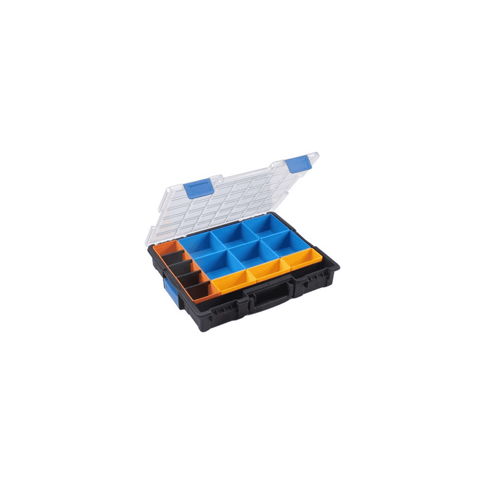 Bedrunka+Hirth Flex-Box-Kunststoff - 15 Fächer, 440 x 355 x 76 mm