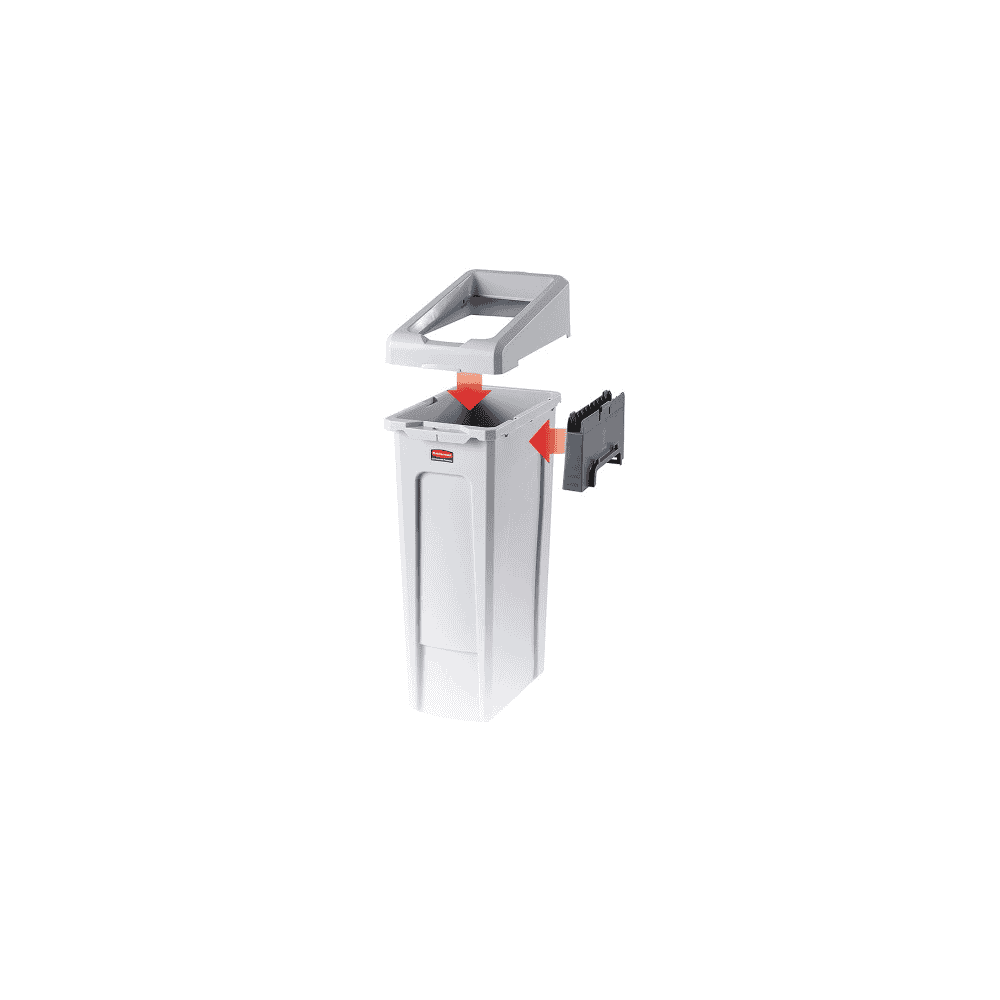 Poubelle hygiénique Slim Jim, LxLxH 290 x 520 x 780 mm