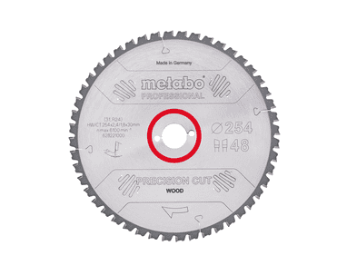 Metabo Kreissägeblatt "Precision Cut Wood - Professional" 305 x 30 mm, Z84, WZ, 5° negativ