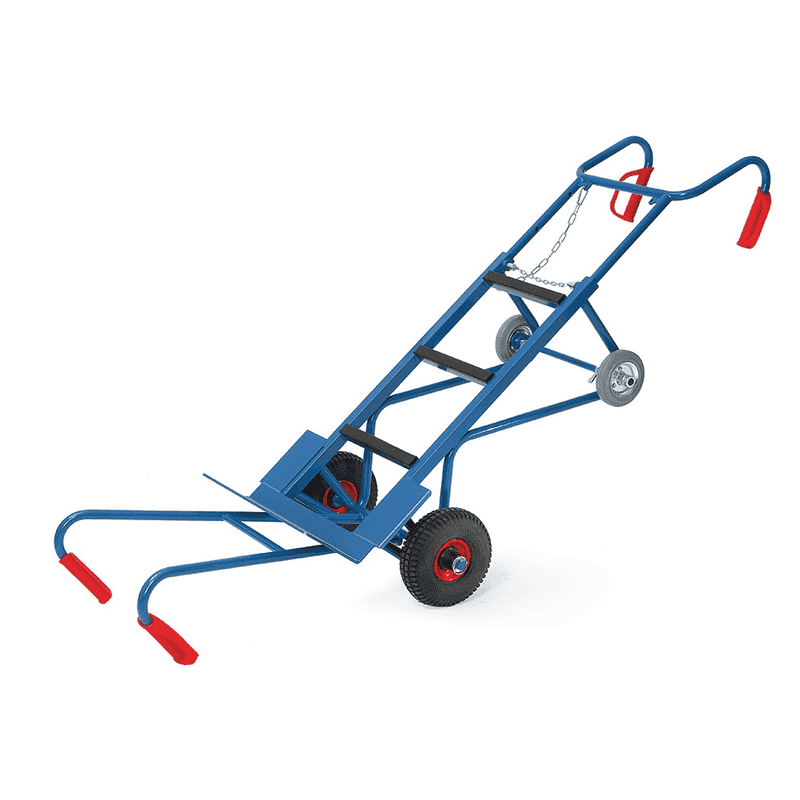 Fetra Diable pour appareils complet avec roues gonflables, capacité de charge 400 kg, LxH 700 x 1300 mm