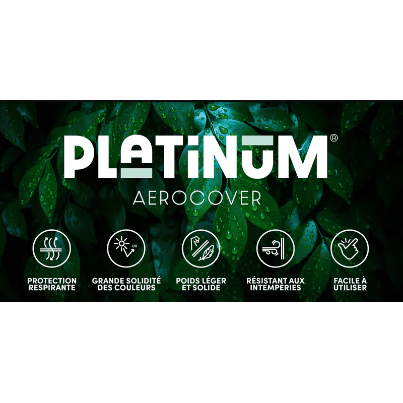 Platinum AeroCover Housse de protection pour ensemble de sièges ronds, hauteur 850 mm, disponible en 4 tailles