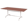 Schaffner Table métallique Rigi avec plateau en acier rabattable, en divers modèles