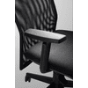 Ergonomischer Bürostuhl Hortensie mit Netzrücken, schwarz, höhenverstellbar, 500 x 450 mm