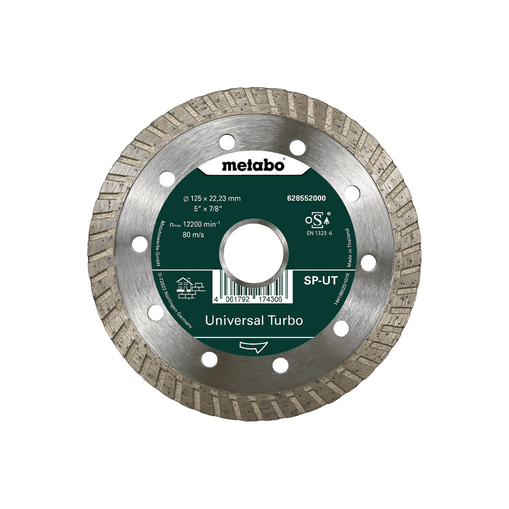 Metabo Meule de tronçonnage diamantée "SP-UT" Universal Turbo, 125 x 22,23 mm