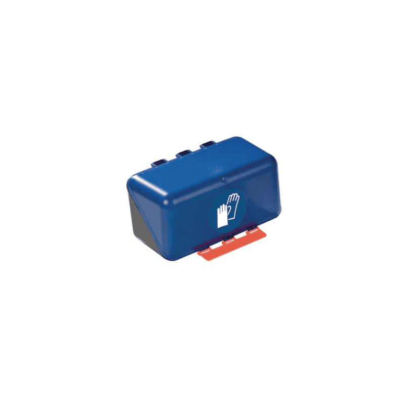 Boîte de rangement pour gants de protection, L236xP120xH120 mm, bleu