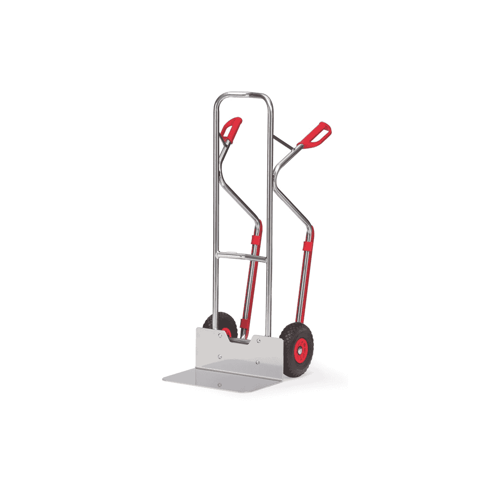 Fetra Diable en aluminium avec patins en plastique, bavette extra large