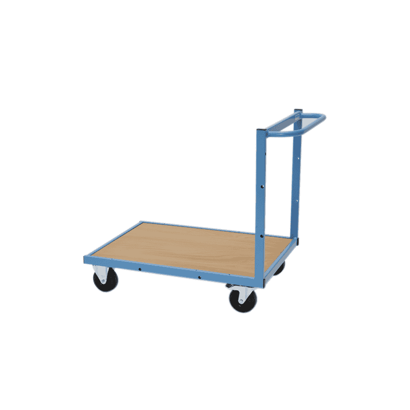 Bedrunka+Hirth Chariot de transport avec fond en bois, capacité de charge 300 kg, 900 x 620 x 860 mm