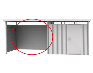 Biohort Rückwand für Seitendach Gr. L zu Gerätehaus HighLine® H2-H6, in 3 Farben