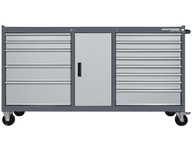 KRAFTWERK BT LINE Werkzeugwagen XXL BT1800, 13 Schubladen, leer, BxTxH 1805 x 470 x 1000 mm