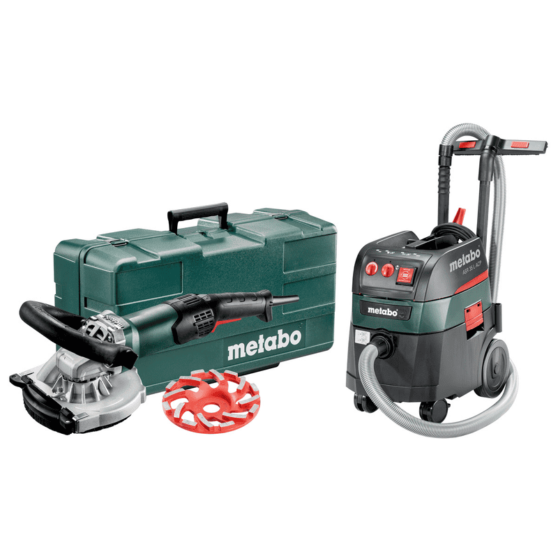 Metabo Renovierungsschleifer RSEV 19-125 Beton + Allessauger ASR 35 L ACP im Set