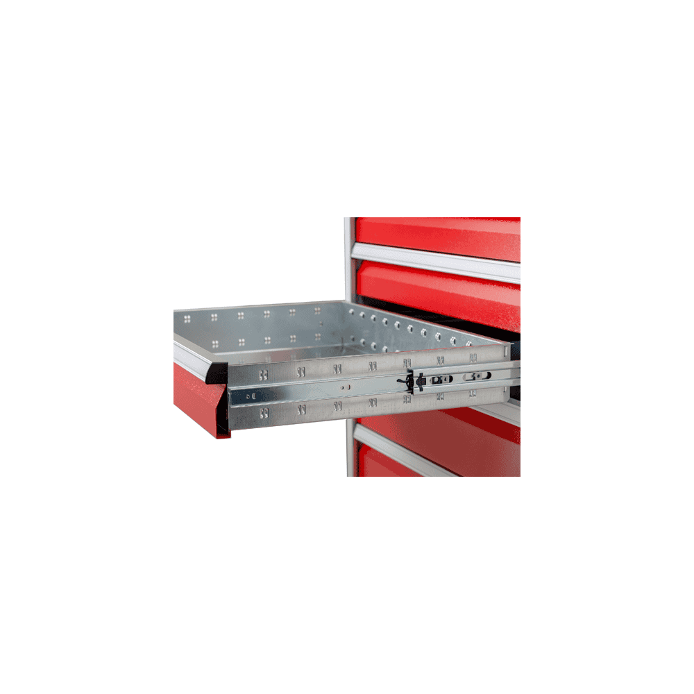 Tiroir avec rails, dimensions utiles du tiroir 600 x 400 mm, R 24-16