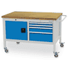 Bedrunka+Hirth Mobile Werkbank, R 18-24, 4 Schubladen, 1 Flügeltüre, 1250 x 750 x 859 mm