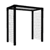 PLUS Arche à roses avec treillis, noir RAL 9005, L x L x H 1980 x 1080 x 2080 mm