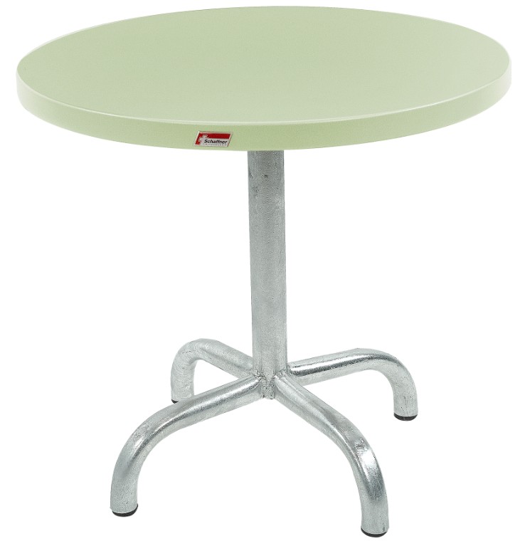 Schaffner Table d'appoint Säntis avec plateau métallique, en diverses couleurs