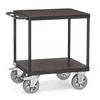 Chariot à table "GREY EDITION", avec surface de chargement carrée 700 x 700 mm