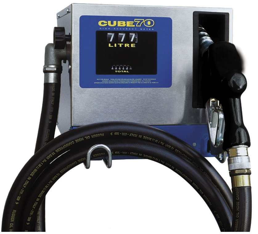 Elektropumpe CUBE 70 K 33 mit Zählwerk, 230 V, 70 l/min, selbstansaugend, Automatik-Zapfpistole